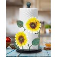 thumbnail image 4 of Sunflower Decor Paper Towel Holder | Metal Yellow Daisy with Bee | Countertop Kitchen & Bathroom Organizer | Cute Sunflower Accessories for Home Decor, 4 of 6