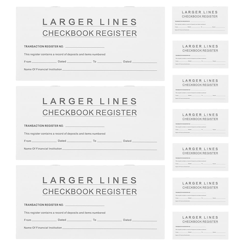 FOMIYES Financial Planner Organizer Portable Checkbook Register with Calendar for Budgeting