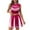 Hot Pink_002, variant on Riforla Women's Cheerleading Role Play Cheerleading Short Skirt Set Blue M