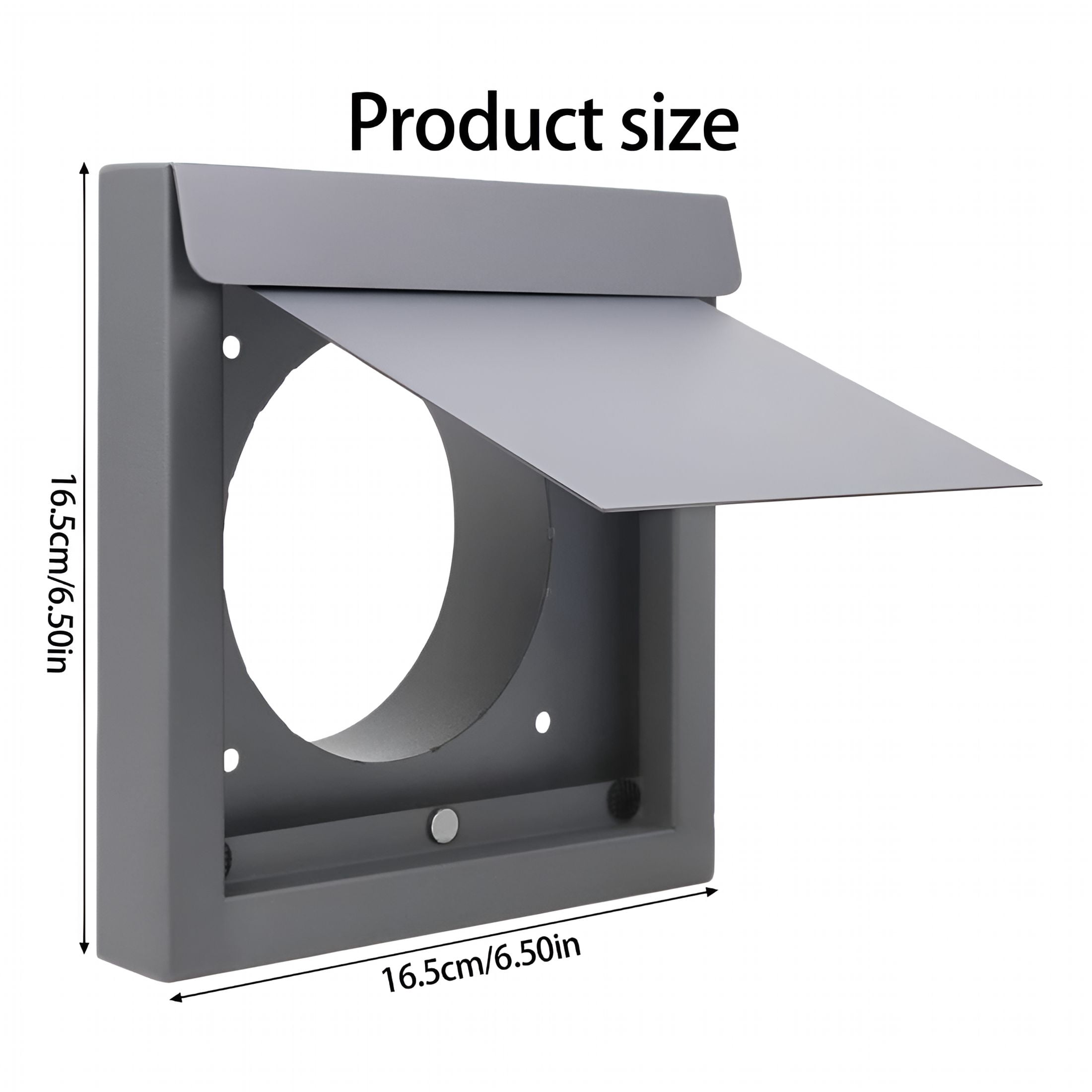 ZHZFKQ 4Inch Exterior Dryer Vents Cover Carbon Steel Exterior Wall Vents Hood
