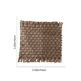 thumbnail image 3 of Vintage Linen Coaster for Candles - Brown Crocheted Home Decor & Photography Prop, 3 of 6