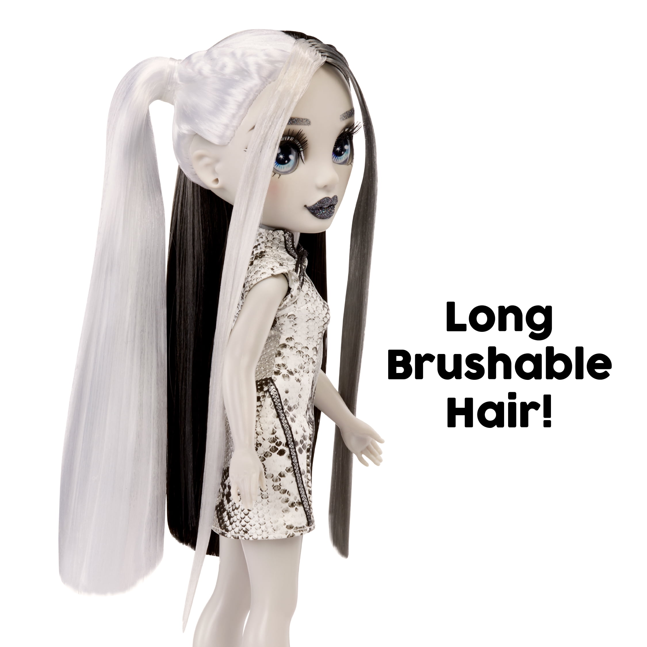Rainbow High Shadow High Heather Grayson- Grayscale 11” Fashion Doll, Black and White Hair, Outfit, Stylish Handbag, Kids Gift 4-10 Years