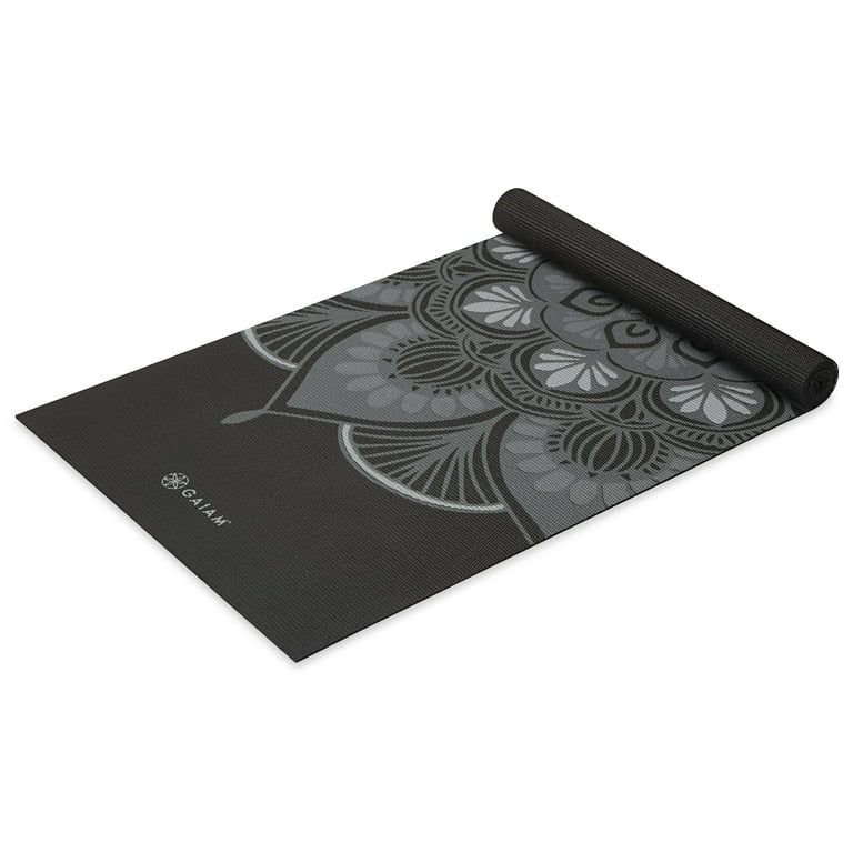 Gaiam 4mm Yoga Mat Non Slip Fitness Mat for All Types of Yoga Pilates Floor Workouts Walmart
