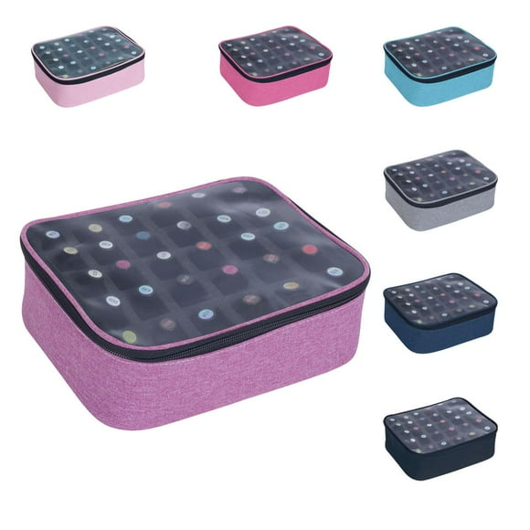 Organizador de esmaltes de uñas UOZL, pequeño y transparente, con capacidad para 30 botellas