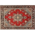 thumbnail image 1 of Ahgly Company Machine Washable Indoor Rectangle Traditional Tomato Red Area Rugs, 2' x 4', 1 of 7
