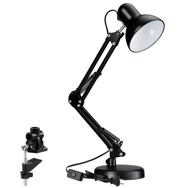 Metal Swing Arm Desk Lamp, Multiple Adjustable Arm Floor Lamp