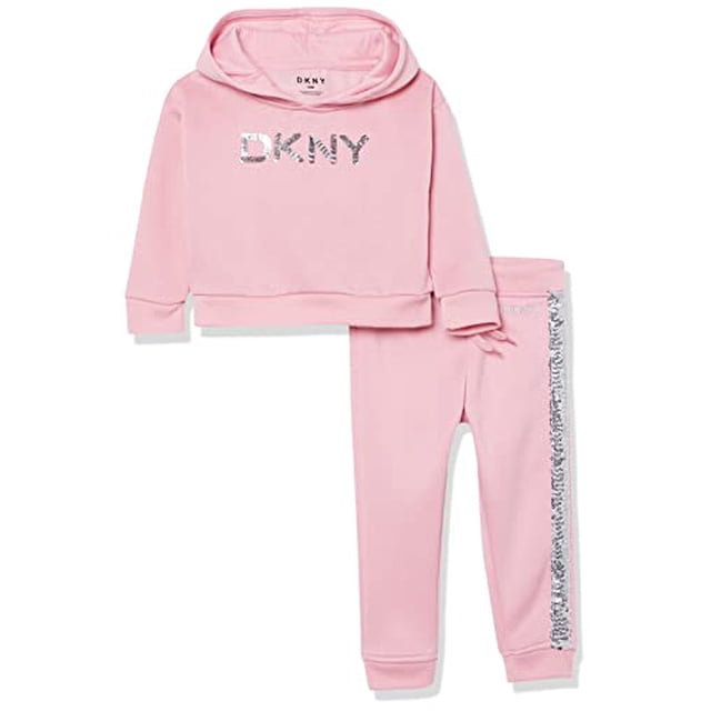 uni Bébé 2 Pcs. Set Sweat-Shirt à Capuche, Caméo Rose, 18 Mois US