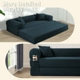 thumbnail image 3 of Folding Sofa Bed, Convertible Sleeper Floor Couch with 2 Pillows, Foldable Foam Mattress for Living Room/Dorm/Guest Room/Apartment/Small Space, 3 of 8