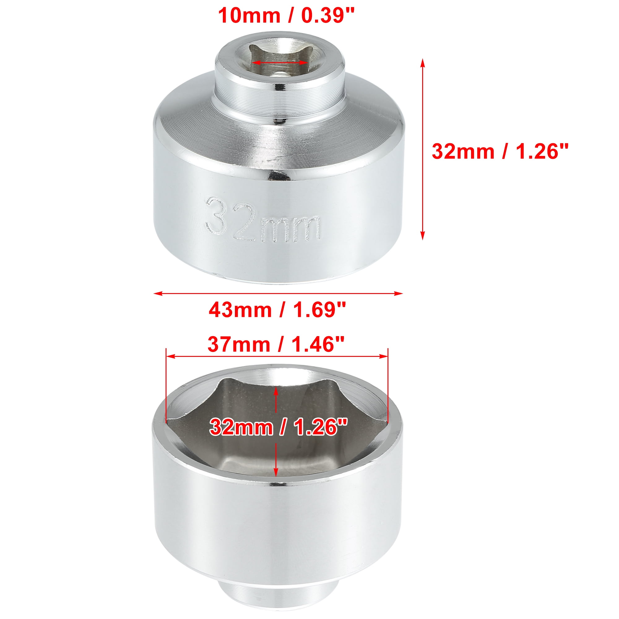 Unique Bargains 32mm Low Profile Oil Filter Wrench for Pontiac for Chevrolet for Saturn