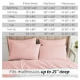 Extra Deep Sheets for XL Bed, 4Piece Ultra Soft Microfiber Sheets with