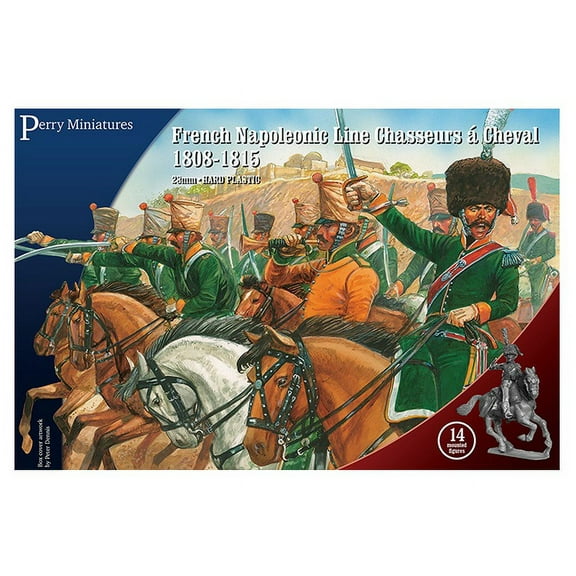 Perry Miniatures: French Napoleonic Line Chasseurs a Cheval - 14 Figures 28mm