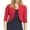 Red, variant on LEBONYARD Womens Cardigan Lightweight Soft Knit Crew Neck,Women's Fashion Mid Sleeve Color Casual Jacket Business Small Suit Women Cardigan Blue S