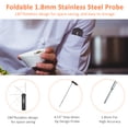 thumbnail image 4 of Backlit Digital Instant Read Meat Thermometer for Kitchen, Food Cooking, Grill, BBQ, Smoker, Candy, Home Brewing, and Oil Deep Frying, 4 of 9