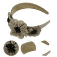 thumbnail image 2 of Unique Bargains 1 Pc Fashion Elegant Knotted Headband for Women for Girls 5.91"x1.57" Brown, 2 of 4