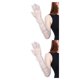 thumbnail image 4 of Minnieouse Guantes largos para mujer Decoración de manos Accesorio de ropa Elegante Fiesta de noche Banquete Damas Dedos Guantes Decoraciones Gris claro 2piezas, 4 of 6
