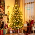 thumbnail image 3 of Costway Arbre de Noël Pré-Illuminé de 7 Pi Contrôlé par Application, Lumières Multicolores avec 15 Modes, 3 of 10