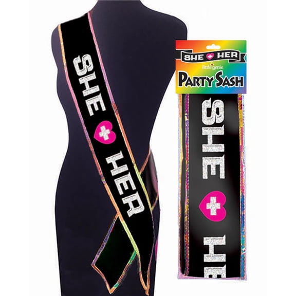 She   Her Bachelorette Pride Sash