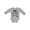 AC-Heather Grey, variant on Big Cousin with Arrows Boys or Girls Long Sleeve Baby Bodysuit