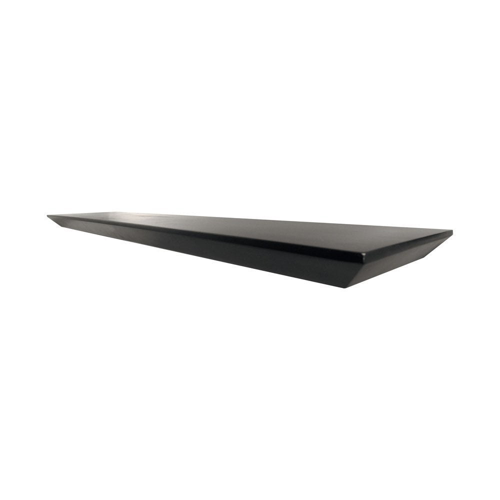 0194132E Angular Bracketless Shelf, Black, 18Inch by 8Inch by 1.25