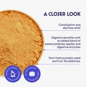 Organic Pumpkin for Dogs-Apple,Sweet Potato & Enzymes-Digestion,Stool,Gut Health-Topper Or Mix for Puree-8oz