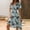 A02156-Blue, variant on Sun Dresses for Women Casual Short Sleeve V-neck Floral Knee Length Sun Dress Wrap Elastic Waist Long Junior Dresses