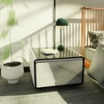 thumbnail image 2 of Modern Rectangular Side Table With Built-in Fridge, Wireless , - Luxury For Bedroom And Living Space Refrigerator, Front Welcome Led Power Socket, 2 of 5