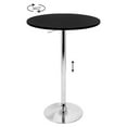thumbnail image 3 of Elia Contemporary Adjustable Bar Table in Black by LumiSource, 3 of 4