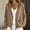 Khaki, variant on Fengqque Women Casual cotton Blend Hooded Jacket Button Adjustable Drawstring Hem Long Sleeve Relaxed Fit Lightweight Outer Shacket Army Green Free Size