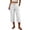 White -BQ18, variant on Dwellite Womens Wide Leg Cargo Pants Summer Hiking Capris Lightweight Ladies Casual Pant Travel with Pockets Light Brown M