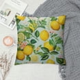 thumbnail image 2 of MLJA Throw Pillow Cover Lemon Summer Lemon Fruits Tree Branches Leaves White Yellow Green Decor Lumbar Pillow Case Cushion for Sofa Couch Bed Standard Queen, 2 of 5