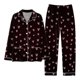 thumbnail image 2 of Gibobby Pijamas de seda Pijamas para Mujer Conjunto a Juego Pijamas navideños Conjunto de Pijama Largo de satén con Botones clásicos para Mujer con Bolsillos (Rosa, XL), 2 of 4
