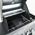 thumbnail image 5 of Stainless Steel Portable 4-Burner Propane Gas Grill, 46790BTU Output with bottle opener and 2pcs hooks, Stainless Steel for Outdoor Barbecue, 5 of 7