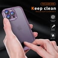 thumbnail image 4 of Jiahe Cover for iPhone 11 Pro Case,Metal Lens Protector Slim Shockproof TPU Bumper Case PC Back Cover,Support Wireless Charging,lavender, 4 of 8