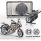 thumbnail image 3 of Cycle Dash Cameras 3" 1080p Hd Act Dual Camera Video Rec 125 Wide- Vis, 3 of 3