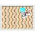 thumbnail image 2 of PinPix 18x13 Custom Cork Bulletin Board Multi Color Waves Poster Board Has a Fabric Style Canvas Finish, Framed in Multi Color Waves, by ArtToFrames (PinPix-565), 2 of 6