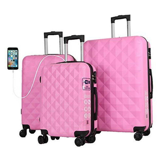 Mirage Eureka ABS Luggage Sets Hardside 360 Spinner Lightweight Durable