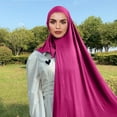 thumbnail image 2 of Scarf for Women Muslim Head Scarf Solid Color Long Scarf Wrap Scarves Cotton Scarf for Women Fashion Winter Fall Bandana, 2 of 4
