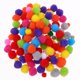 thumbnail image 1 of Pompones De Colores Fluffy Ball Pom Pom Ball Hair Ball Costura Garland Craft (30 mm / 50 piezas) Likrtyny Libre de BPA, 1 of 7