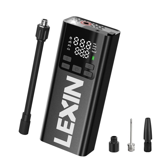 Inflador de neumáticos LEXIN P5 150 PSI, bomba de aire portátil de 5000 mAh