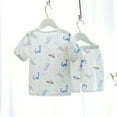 thumbnail image 7 of ZRBYWB Toddler Boy Girl Clothes Short Sleeve Clothing Kids Pajamas Sleepwear Cartoon Print Tops Shorts Outfits Baby Clothes, 7 of 7