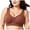 Brick Red, variant on vigerkar Zip Front Closure Bra Wireless Support Comfort Full Coverage Back Smoothing No Underwire Bralettes Seamless (Khaki, 5XL)