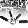 thumbnail image 4 of 2pcs Barbell Spring Clamps Workout Weightlifting Fitness Quick Release Weight Bar Locks Clips, 28mm, 4 of 9