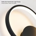 thumbnail image 4 of Yeacher Applique Murale Moderne Aluminium Noir Fer à Fil Dur DEL Décoration Intérieure, 4 of 8