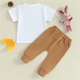 thumbnail image 5 of XXWXYD Baby Boy Easter Outfit Bunny Short Sleeve T Shirt Top Pants Set Baby Toddler Summer Clothes Wear Apparel Playsuit Jumper Overalls, 5 of 6