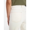 thumbnail image 5 of Time and Tru Women's High Rise Straight Leg Jeans, 30" Inseam Regular, Sizes 0-20, 10S-16S, 5 of 6