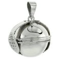thumbnail image 3 of Sterling Silver Medium Photo Ball Locket For Six Pictures Handmade 7/8 inch NO Chain, 3 of 5