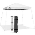 thumbnail image 2 of EAGLE PEAK 11 x 11 Slant Leg Pop-up Canopy Tent Easy One Person Setup Instant Outdoor Beach Canopy Folding Portable Sports Shelter 11 x 11 ft Base 9' x 9' Top, 2 of 8