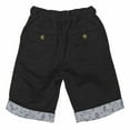 thumbnail image 5 of Bienzoe Boy's Cotton Twill Elastic Waist Shorts Black Size 14, 5 of 6