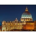 thumbnail image 2 of Frank, Assaf 14x12 White Modern Wood Framed Museum Art Print Titled - Vatican city with St. Peters Basilica, Rome, Italy, 2 of 4