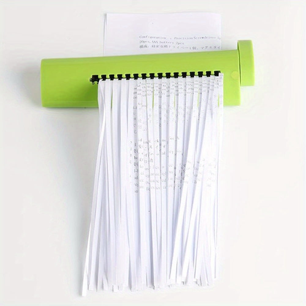 Manual Paper Shredder Handheld, Portable Mini Shredder for Home Office - No Electricity Needed, Compact with Ergonomic Handle, Secure Document Disposal, Durable Modern Design